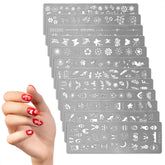 Tesorrio nail stamping plate flowers design for easy at-home nail art and personal style