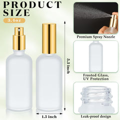 Tessco for you frosted-glass-body bottle adds elegant vanity appeal