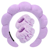 Tetizo spa headband cloud-fluff keeps hair back during face washing