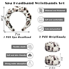Tetizo spa wristband absorbent coral fleece prevents splashes on sleeves
