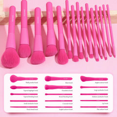TEXAMO powder blush and highlighter brushes for natural, radiant finish.