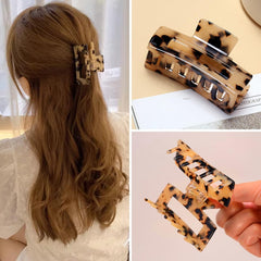 Textention celluloid hair claw clip durable and lightweight for all-day comfort.