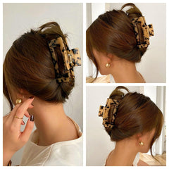 Textention french-design rectangle hair clamp for elegant styling
