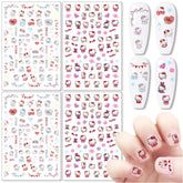 Tezocr cute nail stickers cartoon cat sheet for fast, playful manicures.