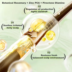 Tgideas Rosemary Biotin Amino Acid Shampoo label highlights paraben-free, dye-free formula