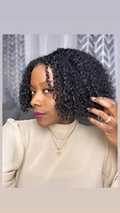 tgin Curl Bomb on wash-and-go textured hair after styling.
