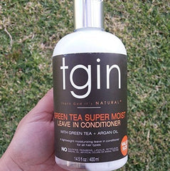 tgin Green Tea Super Moist Leave In detangling aids easy mornings