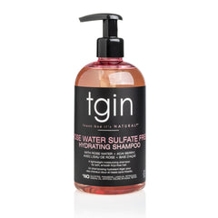 Thank God It's Natural tgin Rose Water shampoo bottle front for frizz control and moisture