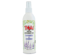 Thai Deodorant Stone Crystal Mist, bote lavanda y jazmín para frescura diaria.