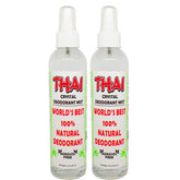 Thai Deodorant Stone Crystal Mist bottle close-up showing natural daily freshness
