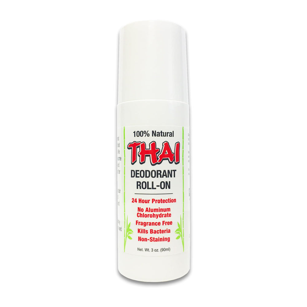 Thai Deodorant Stone, bote cristal visible, desodorización suave para uso diario