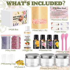 THALUNA kit pink salt close-up highlights smoothing texture at home