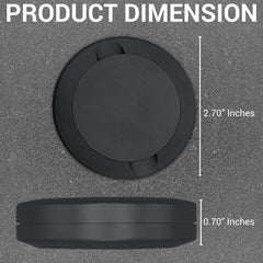 Compact and portable tin fits pockets and small bags.
