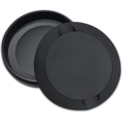 Tharos Matte Black Zyn Container front view keeps pouches neatly organized on the go.