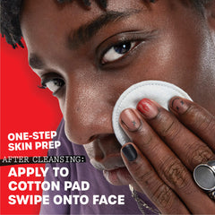 Thayers Toner on cotton pad demonstrates gentle daily toning.