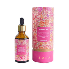 The Ayurveda Experience Kesaradi bottle with saffron-infused oil for a radiant glow