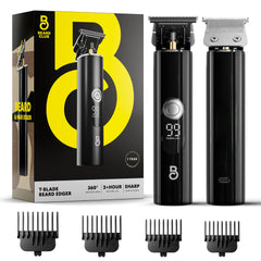 The Beard Club professional T-blade LT for sharp lines and precise edging.