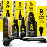 The Beard Club Signature Kit derma roller for skin refreshment and precise grooming.