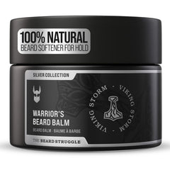 The Beard Struggle Warrior Beard Balm Viking Storm tin—conditioning for a softer, manageable beard.