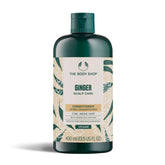 The Body Shop Ginger Scalp Care Conditioner bottle offers dry scalp relief and smooth application.