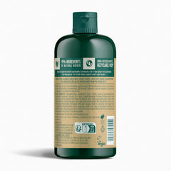 The Body Shop Ginger Scalp Care Shampoo with ginger root visual highlights a refreshing aroma