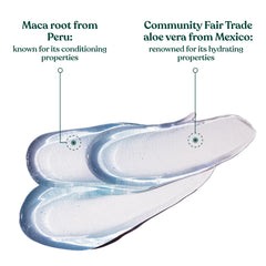 The Body Shop Maca Root & Aloe applying on face after shaving for comfort