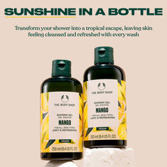 The Body Shop Mango Shower Gel lather forms a creamy foam for thorough cleansing.