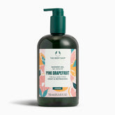 The Body Shop Pink Grapefruit Shower Gel bottle with refreshing citrus scent for mornings.