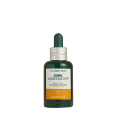 The Body Shop Vitamin C Glow Revealing Serum bottle close-up for brightening routine