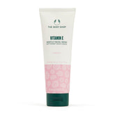 The Body Shop Vitamin E Gentle Facial Wash lather close-up for gentle cleansing