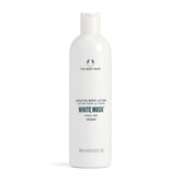 The Body Shop White Musk Body Lotion bottle provides lightweight hydration and a soft floral fragrance.