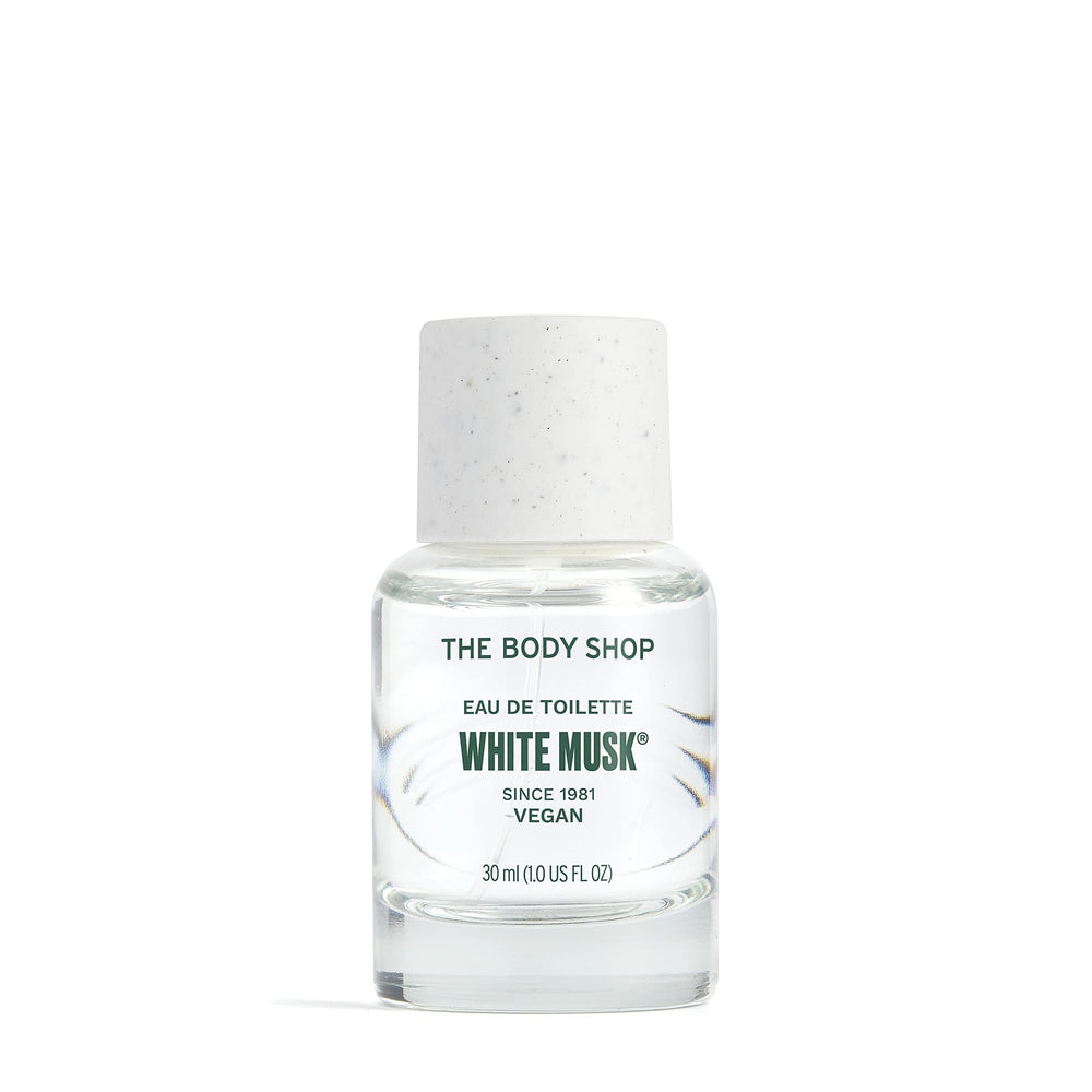 The Body Shop White Musk EDT bottle front with versatile daily wear appeal.