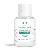The Body Shop White Musk EDT bottle front shows a fresh floral musk profile for daily confidence.