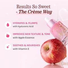 The Crème Shop Hello Kitty Brightening Serum packaging-angle emphasizes a brightening routine.