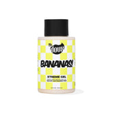 The Doux Bananas Xtreme Hold bottle pour supports long-lasting hold on defined curls.