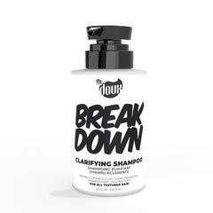 The Doux BREAKDOWN bottle front view—clarifying cleanse for curls.