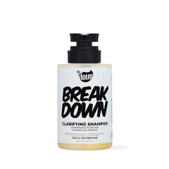 The Doux BREAKDOWN bottle being poured—easy application for detox routine.