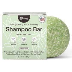The Earthling Co. Shampoo Bar lather closeup highlights rich cleansing without stripping moisture.