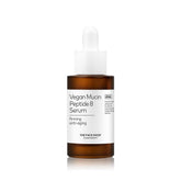 The Face Shop 8 Peptide Serum bottle closeup highlighting hydrating, firming skin benefits.