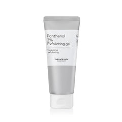 The Face Shop Alltimate exfoliator bottle close-up showing gentle exfoliation and hydration