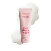 The Face Shop Rice Water Bright foam cleanser bottle with hydrating formula for radiant skin