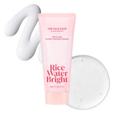 The Face Shop Rice Water Bright Milk and Jelly Double Cleanser packaging with dual tubes for quick cleansing.