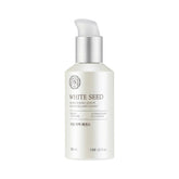 The Face Shop Whiteseed Brightening Serum bottle close-up promising radiant skin