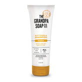 The Grandpa Soap Company Buttermilk Shampoo bottle with a smooth pour for easy cleansing.