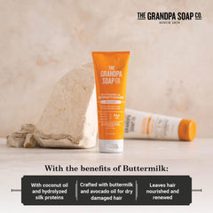 Cabello desenredado tras usar el acondicionador Buttermilk