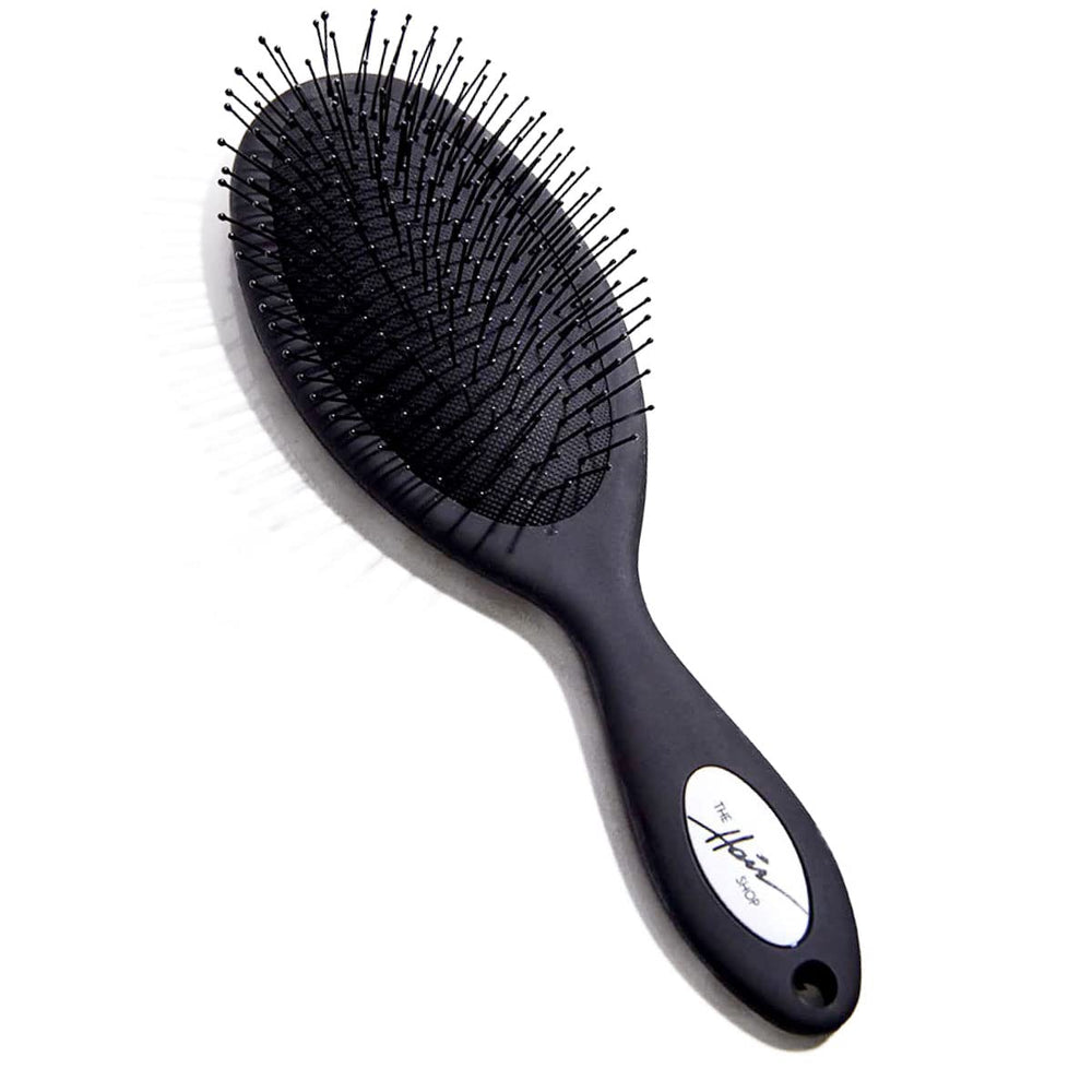 The Hair Shop detangling brush extensions glide through knots for seamless extension care.