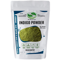The Henna Guys Indigo powder packaging—natural color option without harsh chemicals.