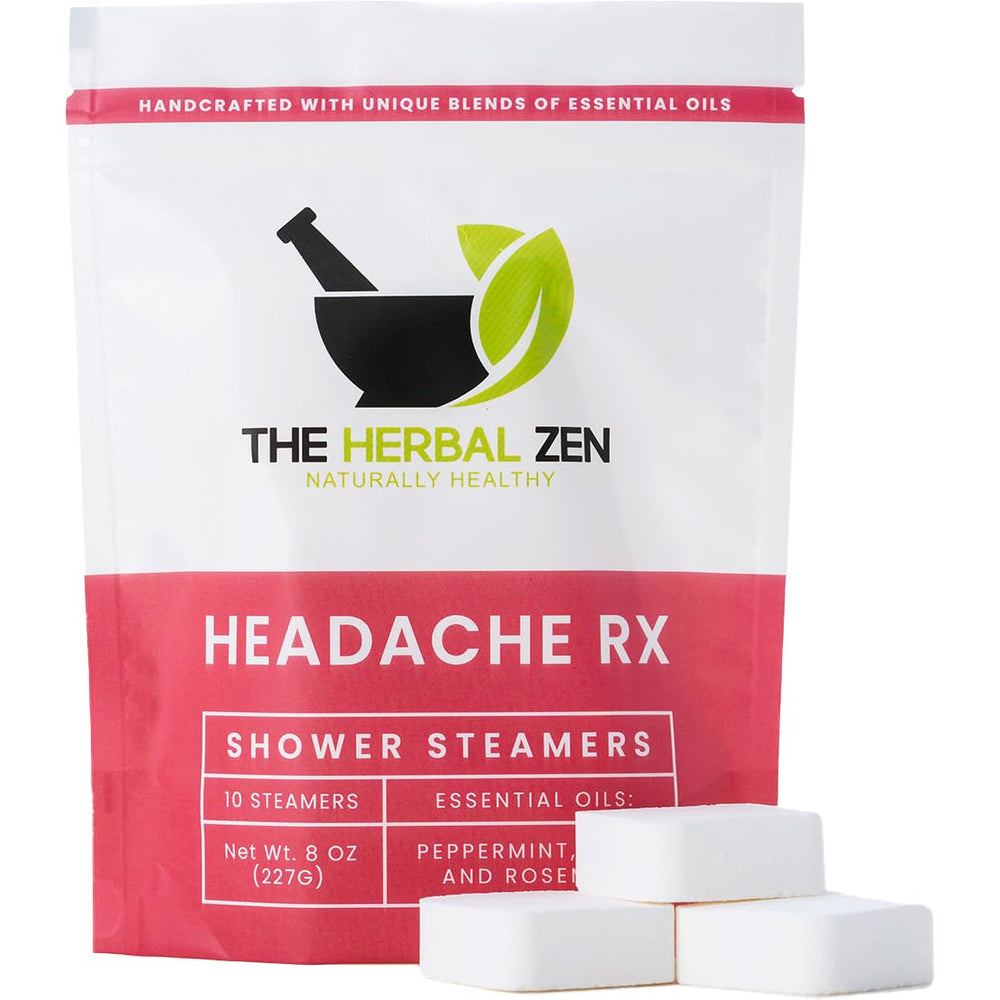 The Herbal Zen Head Hug Shower Steamers packaging ready for gifting and daily relaxation.