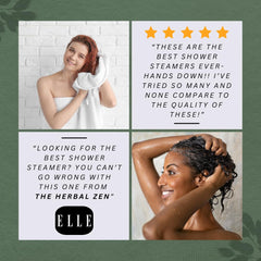 Head Hug shower steamers open packet reveals individual tablets for quick routines