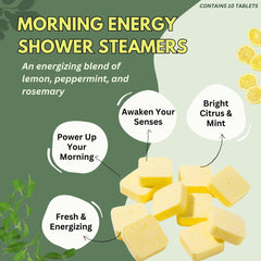 The Herbal Zen peppermint-lemon shower bombs closeup delivers refreshing energy for showers.
